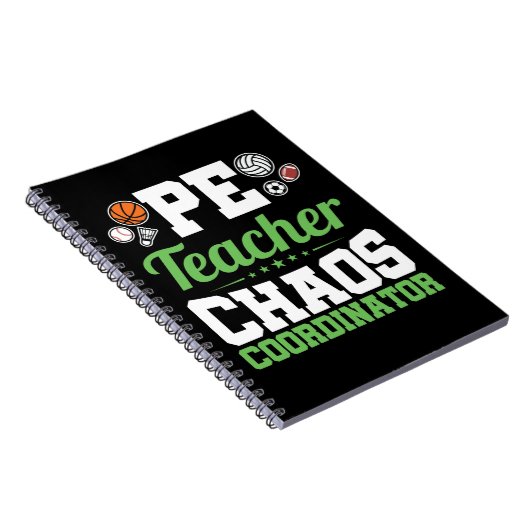 PE Teacher Chaos Koordinator Notizblock (Rechte Seite)
