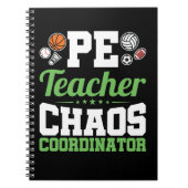 PE Teacher Chaos Koordinator Notizblock (Vorderseite)