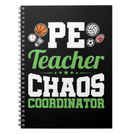 PE Teacher Chaos Koordinator Notizblock