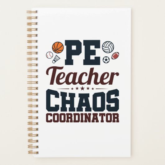 PE Teacher Chaos Koordinator Planer (Vorderseite)