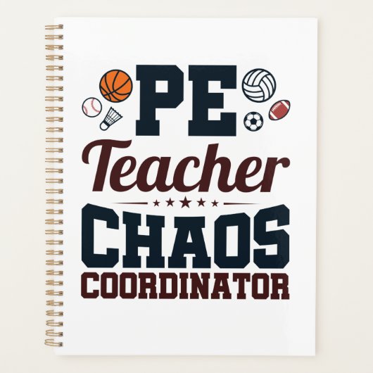 PE Teacher Chaos Koordinator Planer (Vorderseite)