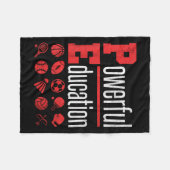 Pe Teacher Gym Physical Education School Motivatio Fleecedecke (Vorderseite (Horizontal))