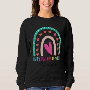 Pe Teacher Happy Letzten Tag Schule Regenbogen Sweatshirt
