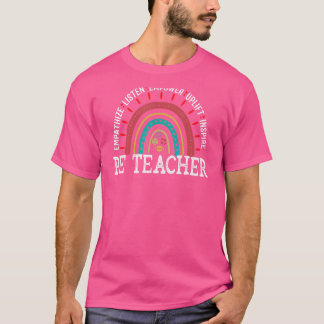 Pe Teacher Rainbow Sun Theme Physical Education T-Shirt