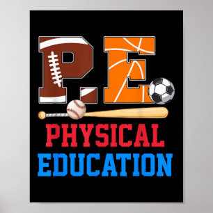 Pe Teacher Sport zurück zur Schule Physikalische A Poster