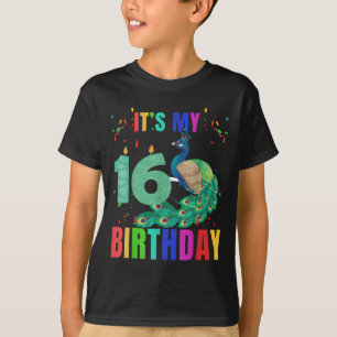 Pea 16. Geburtstag Funny Niedlich Birds Animal Lov T-Shirt