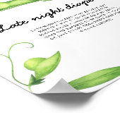 Pea baby Dusche - Spate night diaper game Poster (Ecke)