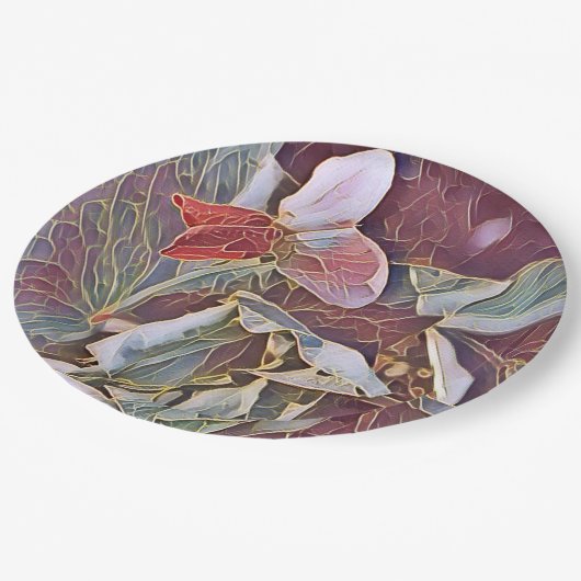 PEA-BLUME PAPPTELLER (Schrägansicht)