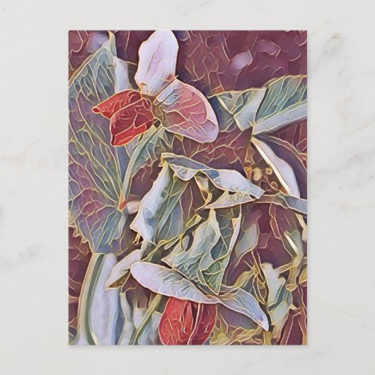 PEA-BLUME POSTKARTE (Vorderseite)