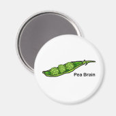 Pea Brain Magnet (Vorderseite/Rückseite)