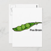 Pea Brain Postkarte (Vorne/Hinten)