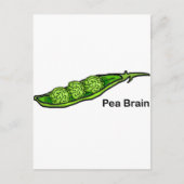 Pea Brain Postkarte (Vorderseite)