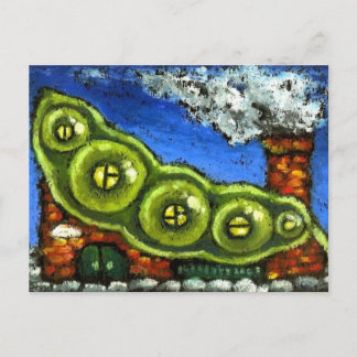 Pea Fairy House Postkarte