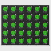 Pea Funny Sleeping Pea Pun Dark BG Geschenkpapier (Flach)
