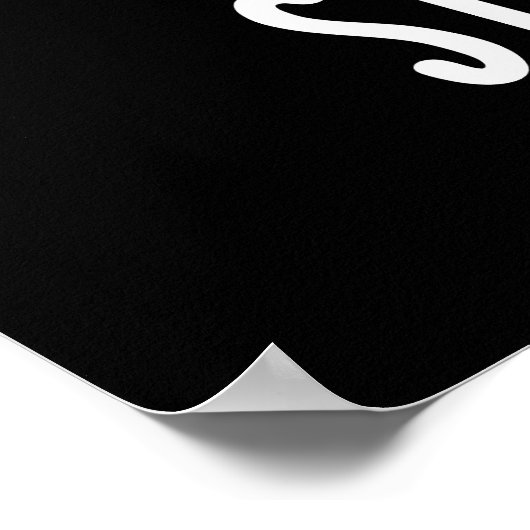 Pea Funny Sleeping Pea Pun Dark BG Poster (Ecke)