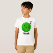 Pea Funny Sleeping Pea Pun T-Shirt (Vorne ganz)