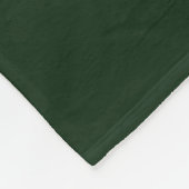 Pea Green Kariert Monogram Small Fleece Blanket (Ecke)