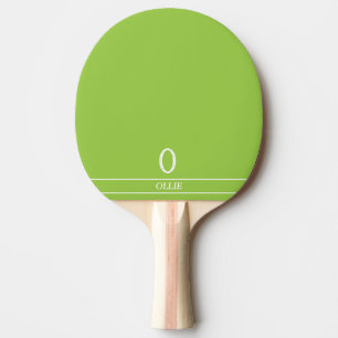 Pea Green Mit Monogramm Ping Pong Paddle Tischtennis Schläger