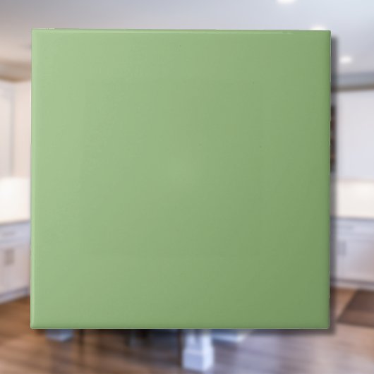 Pea Green Solid Color | Classic | elegant Fliese