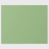 Pea Green Solid Color | Classic | elegant Geschenkpapier (Flach)