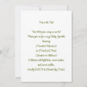 Pea im Pod | Gemütlicher Erbsen Einladung (Rückseite)