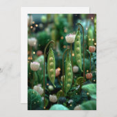 Pea im Pod | Gemütlicher Erbsen Einladung (Vorne/Hinten)