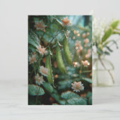 Pea im Pod | Sweet Sprouts Einladung (Stehend Vorderseite)