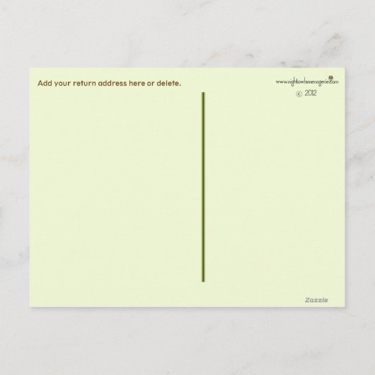 Pea in a Pod Boy Baby Dusche Danke Postkarte (Rückseite)