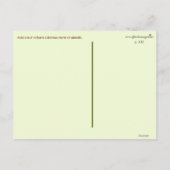 Pea in a Pod Girl Baby Dusche Danke Postkarte (Rückseite)