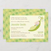 Pea in einem Pod Baby Dusche Einladung - Neutral (Vorne/Hinten)