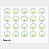 Pea in Pod Baby Shower Custom Favor Stickers (Blatt)