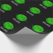Pea lates Funny Pilates Pea Pun Dark BG Geschenkpapier (Ecke)