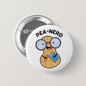 Pea-Nerd Funny Nerd Peanut Pub Button (Vorne & Hinten)