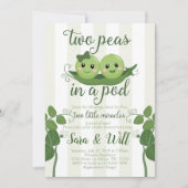 Pea Pod Baby Dusche Einladung (Vorderseite)