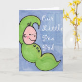 Pea Pod Karte (Gelbe Blume)