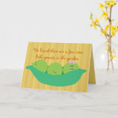 Pea Pod Pals Triole Babys Herzlichen Glückwunsch K Karte (Gelbe Blume)