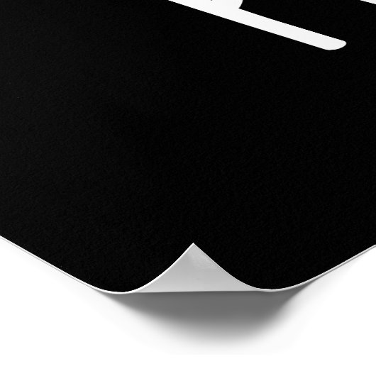 Pea Rex Funny Dinosaur Veggie TRex Pun Dark BG Poster (Ecke)