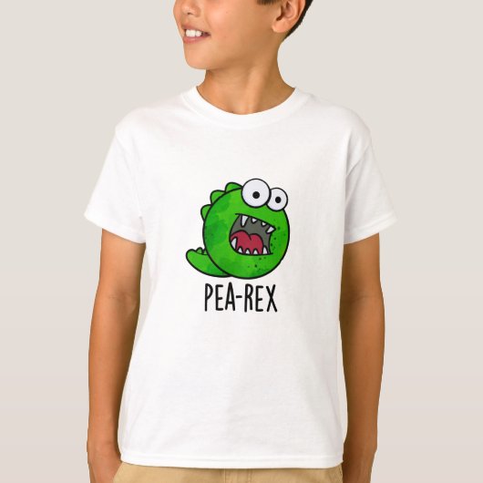 Pea Rex Funny Dinosaur Veggie TRex Pun T-Shirt (Vorderseite)