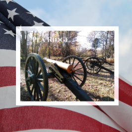 Pea Ridge, Kanonen im Herbst Blätter Postkarte