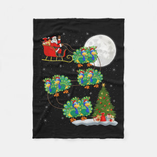 Pea Santa Sleigh Flying Funny Magazine Fleecedecke