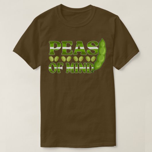 Pea saying design for vegans and vegetarians T-Shirt (Design vorne)