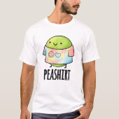 Pea Shirt Funny Veggie Pea TShirt Pun (Vorderseite)