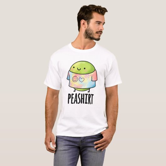 Pea Shirt Funny Veggie Pea TShirt Pun (Vorne ganz)