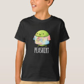 Pea Shirt Funny Veggie Pea TShirt Pun Dark BG (Vorderseite)