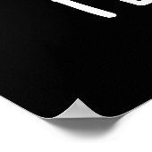 Pea Shirt Funny Veggie Pea TShirt Pun Dark BG Poster (Ecke)