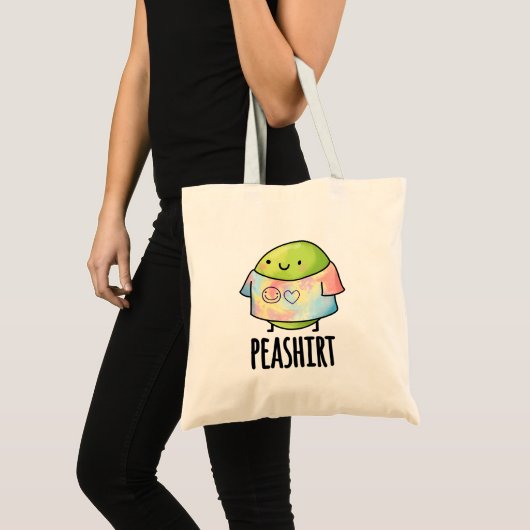 Pea Shirt Funny Veggie Pea TShirt Pun Tragetasche (Vorderseite (Produkt))