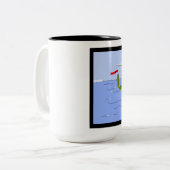 Pea Vyage II Zweifarbige Tasse (Vorderseite Links)