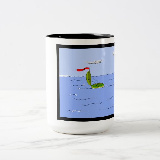 Pea Vyage II Zweifarbige Tasse (Mittel)