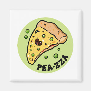 Pea-zza Niedlich Pizza Gemüsepun Magnet