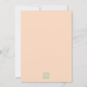 Peac Fuzz Abstrakt Floral Dankeskarte (Rückseite)